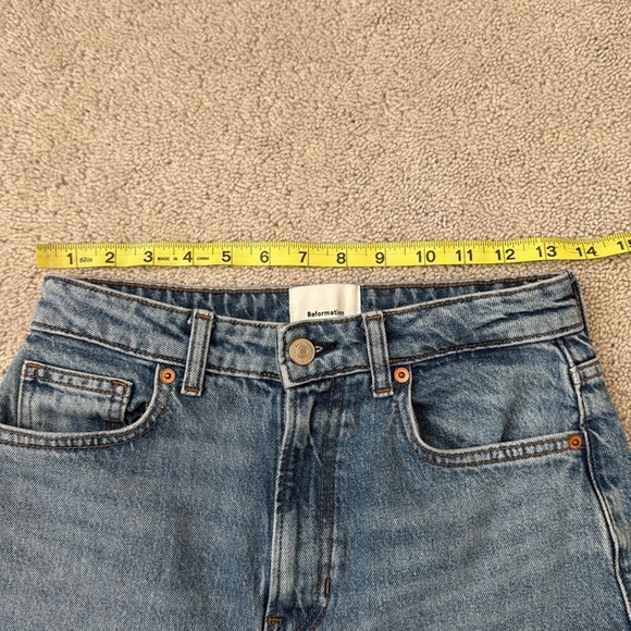 Reformation Jax Stretch High Rise Straight Jeans | Size 25 | Norris Wash - Picture 6 of 9